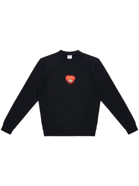 Hanorac Marcelo Burlon County Of Milan cu motiv cu inimi negru