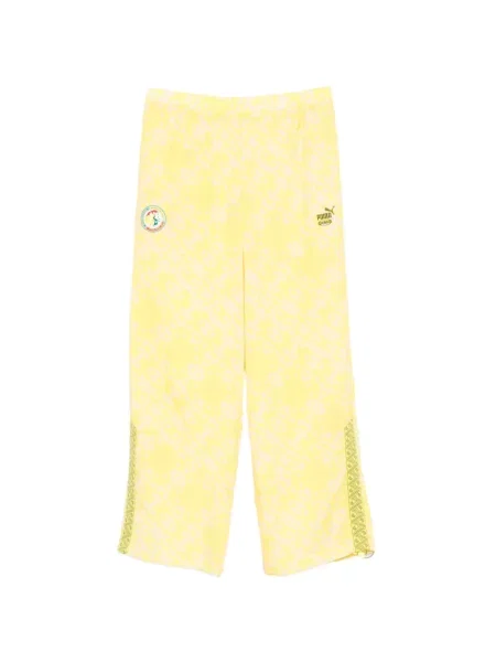 Pantaloni Puma alergare cu autograf galben