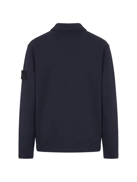 Pulover Stone Island cu strasuri albastru