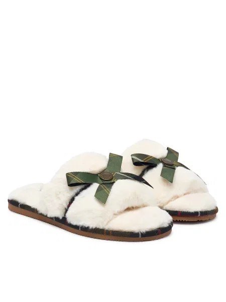 Papuci de casă Barbour Crem