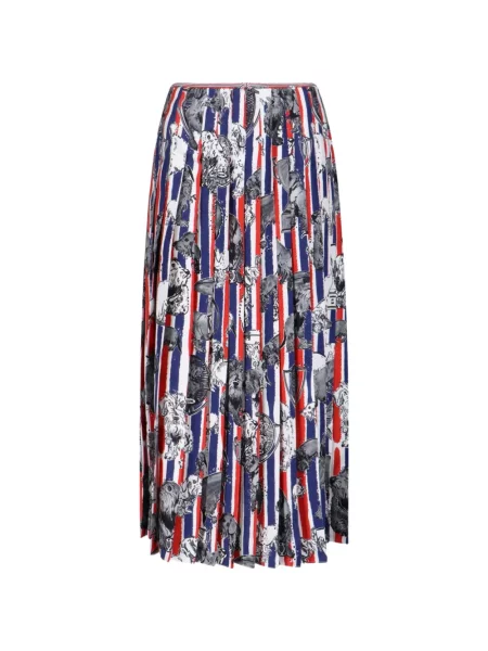 Fusta maxi Thom Browne cu dungi cu imagine albastru