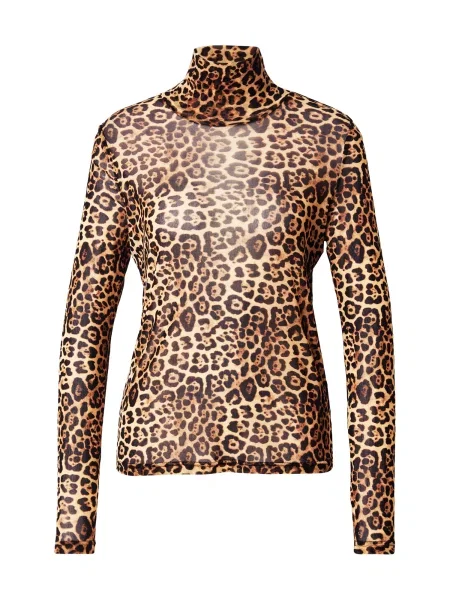 Lollys Laundry Tricou OrieLL maro caramel / maro cappuccino negru