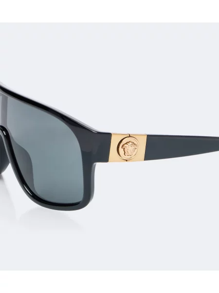 Top Versace fără toc negru