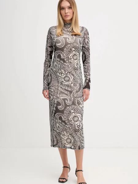 Marc Aurel rochie midi mulata negru