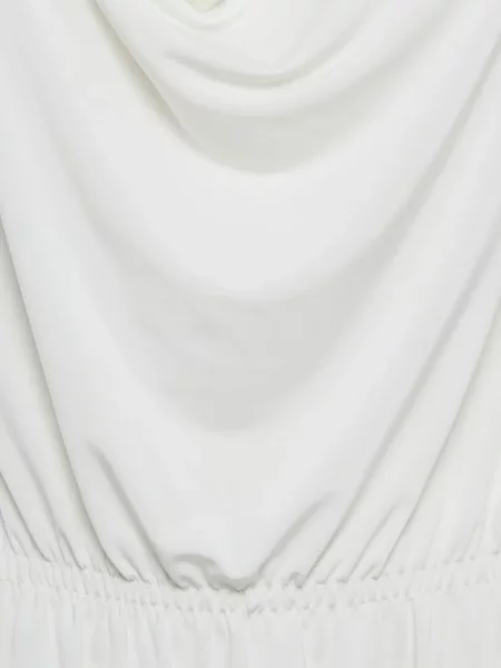 Rochie mini Elisabetta Franchi drapată alb
