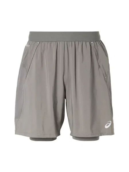 ASICS Športové nohavice ROAD' sivá