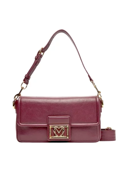 Torebka Love Moschino skórzana czerwona