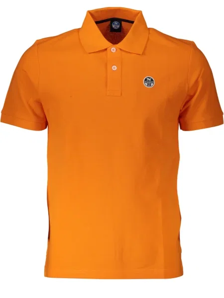 Scurt tricou polo North Sails cu mâneci scurte portocaliu