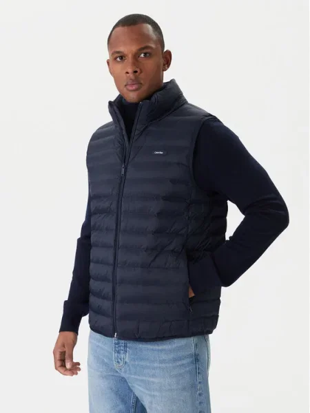 Calvin Klein Vestă elegantă Bleumarin albastru