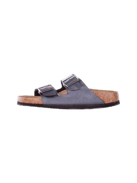 Šľapky BIRKENSTOCK Arizona BF Narrow metallic black sivá