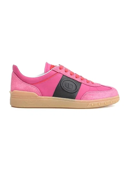 Lniane sneakersy Valentino Garavani różowe