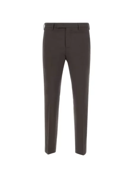 Pantaloni cu picior drept Pt Torino maro