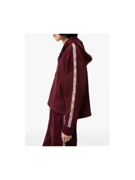 Bluza z kapturem Burberry czerwona