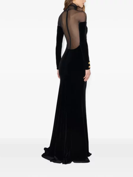 Rochie Elisabetta Franchi de catifea negru