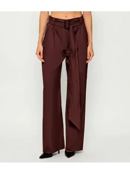 Marella Pantaloni cu cordon MLLNAVILE | Relaxed fit maro