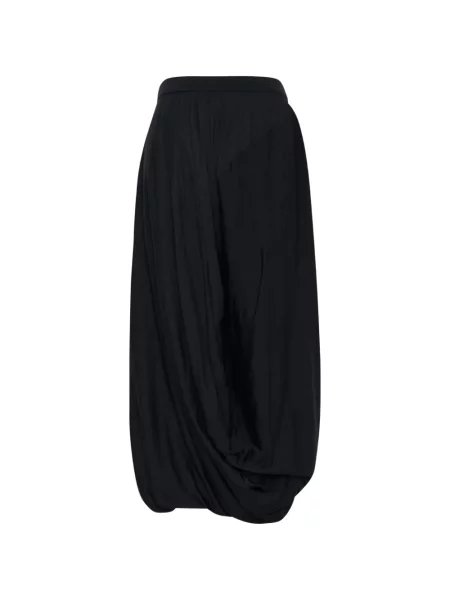 Fusta maxi Junya Watanabe de lână drapată negru