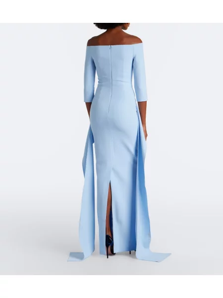 Rochie Safiyaa drapată albastru