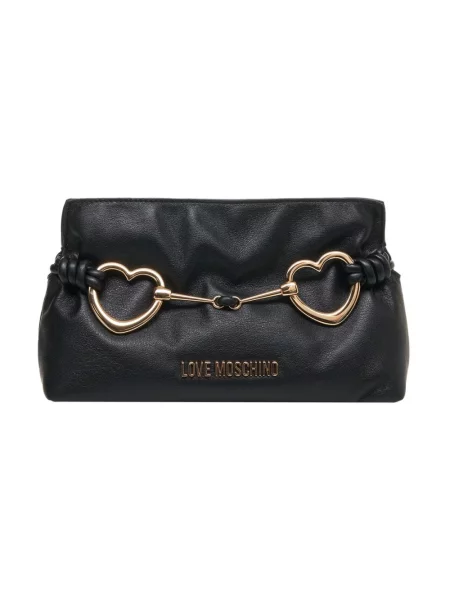 Love Moschino Torebki Kobieta ONE SIZE kopertówka z detalem logo czarny
