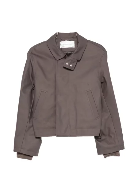 Gulerat tricou polo Victoria Beckham gri