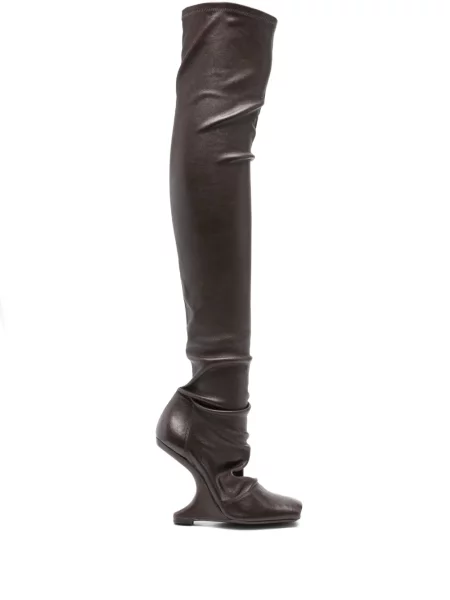 Kozačky Rick Owens Lilies hnědé