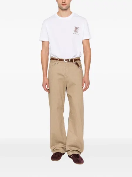 Tricou Etro cu imagine alb