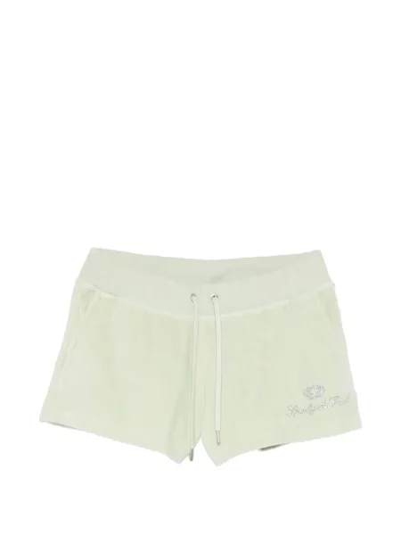 Stras pantaloni scurți Sporty & Rich alergare verde