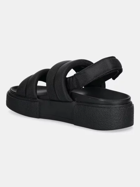 Tommy Jeans sandale FLATFORM SANDAL femei cu platforma negru