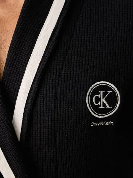 Calvin Klein Underwear fürdőköpeny férfi pamuttal fekete