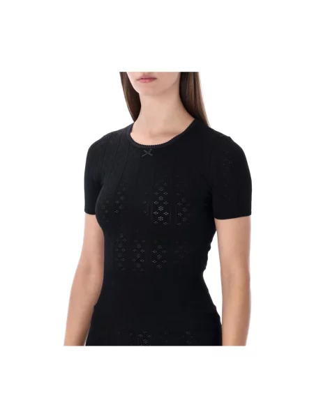 Dzianinowa koszulka Jw Anderson czarna