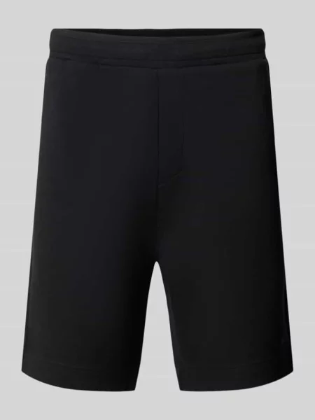 Szorty dresowe o kroju regular fit z mieszanki bawełny model JT_GLOBE' Boss Green czarne