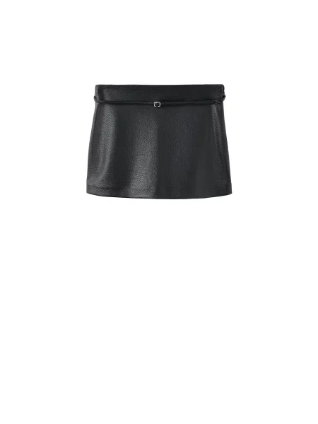 MANGO Sukně BELT' černá