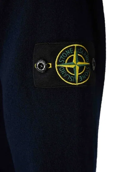 Hanorac cu glugă Stone Island cu strasuri albastru