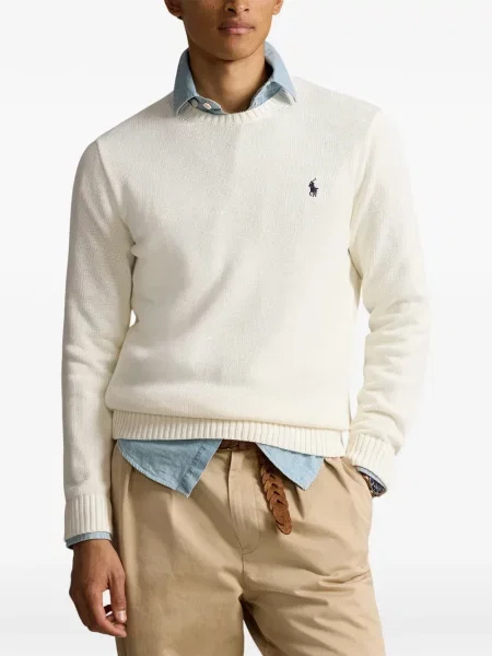 Tricou polo Polo Ralph Lauren cu glugă cu blană cu broderie roșu