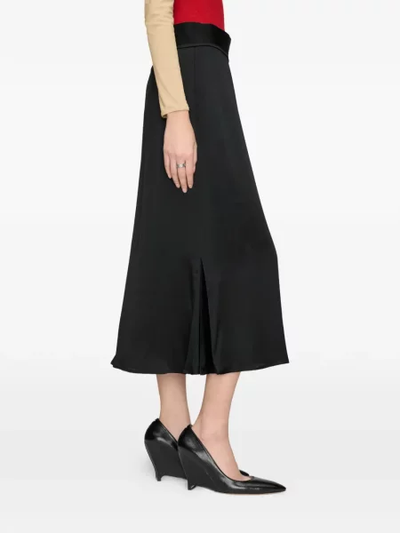 Fustă Maison Margiela din satin negru