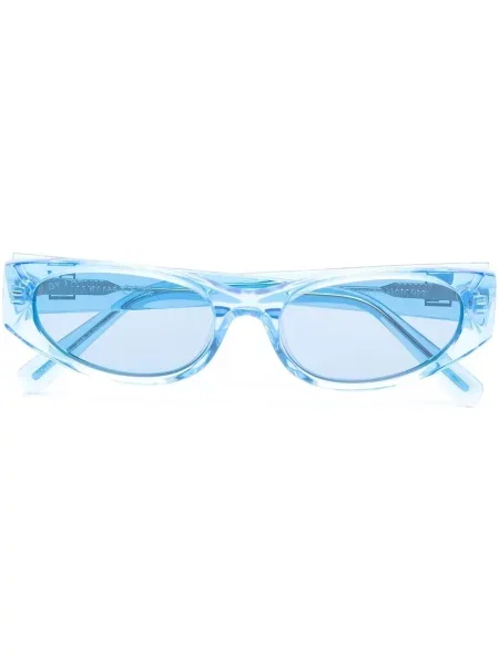 Ochelari de soare By Far transparente albastru