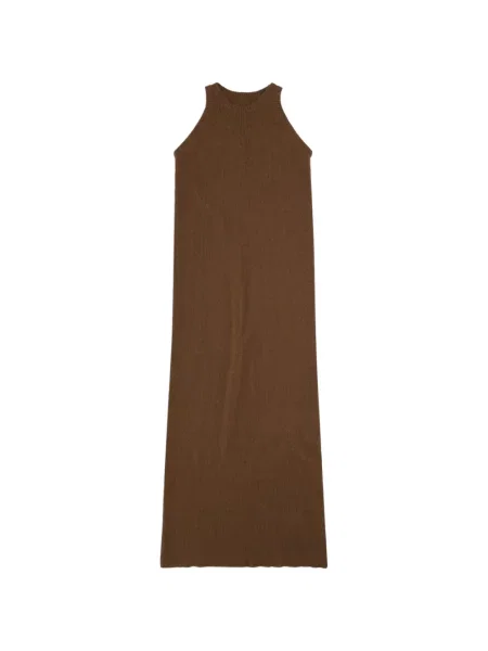Rochie maxi Fortela tricotate maro