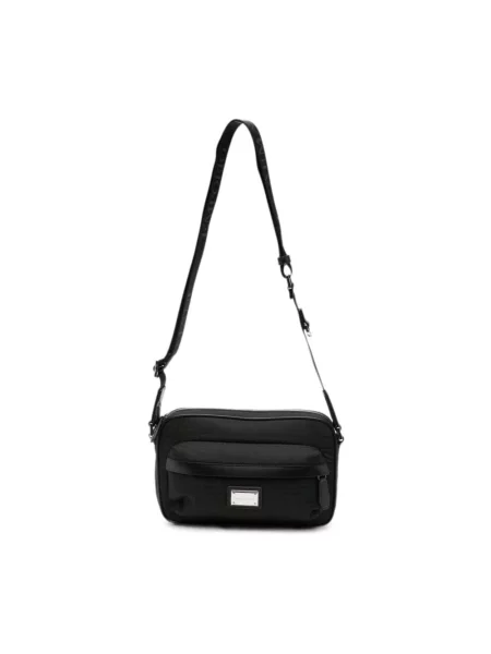 Torba crossbody Emporio Armani z nadrukiem czarna