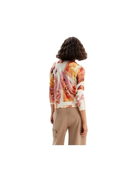 Pulover Desigual alb