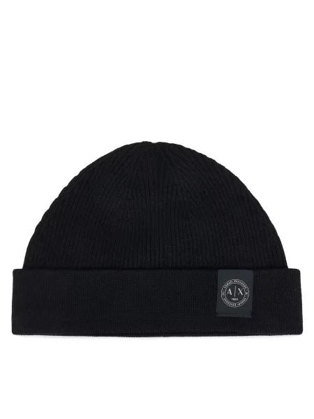 Căciulă Armani Exchange de lână negru