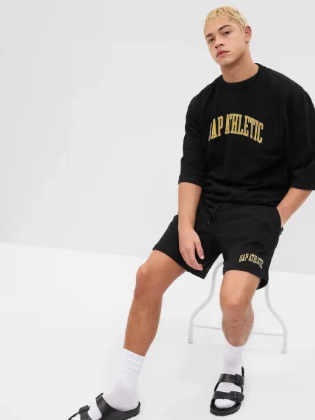 Pulover Gap cu glugă negru