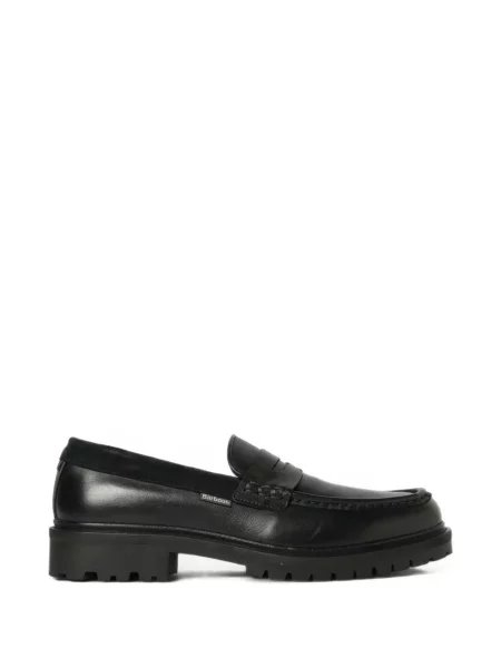Pantofi loafer Barbour din piele negru