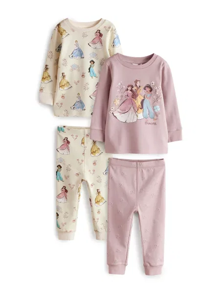 Next Pijamale deschis / albastru aqua / galben / roz bej