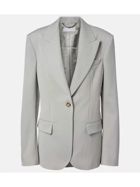 Sacou Stella Mccartney de lână cu dungi verde