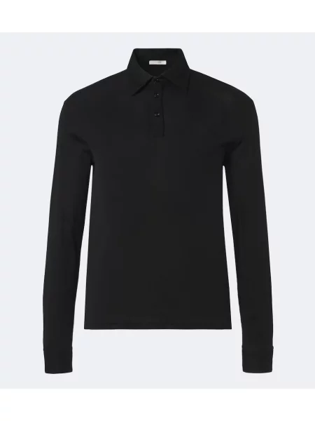 Tricou polo The Row negru