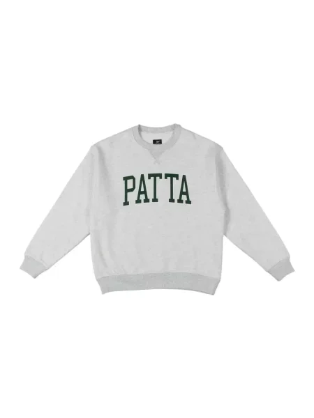 Bluza nierozpinana Patta z logo szara
