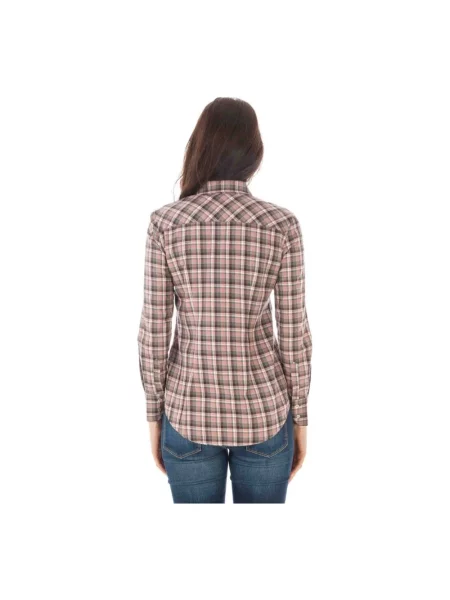 Koszula Fred Perry z długim rękawem różowa