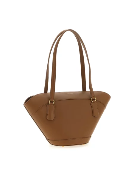 Torebka Dolce And Gabbana skórzana brązowa