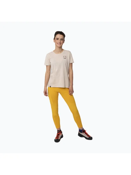 Salewa Lavaredo Hemp Print дамска тениска за катерене beige бежово