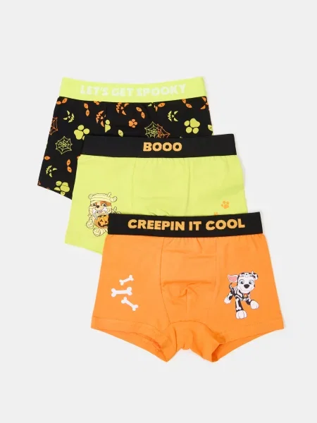 Sinsay boxerky s halloweenovým motivem 3 pack PAW Patrol vícebarevná
