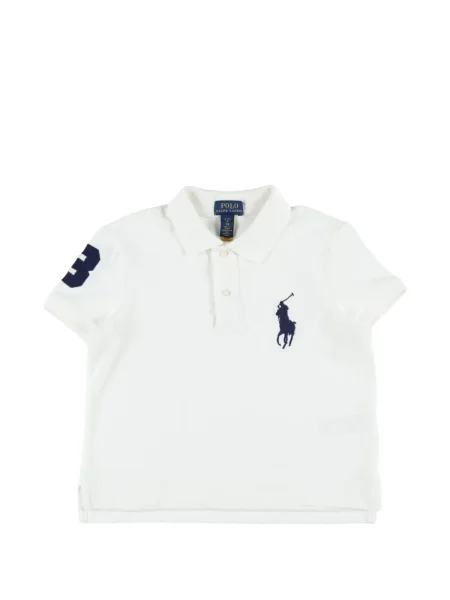 Koszulka polo dziecięca Polo Ralph Lauren biała